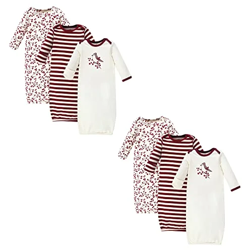 Touched by Nature Gowns Berry Branch 6-Piece in Berry Branch