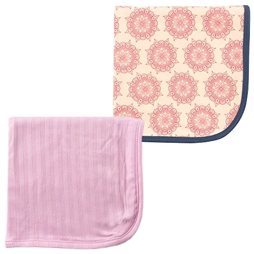 Touched by Nature Swaddle Blanket 2-Pack in Pink/Moroccan