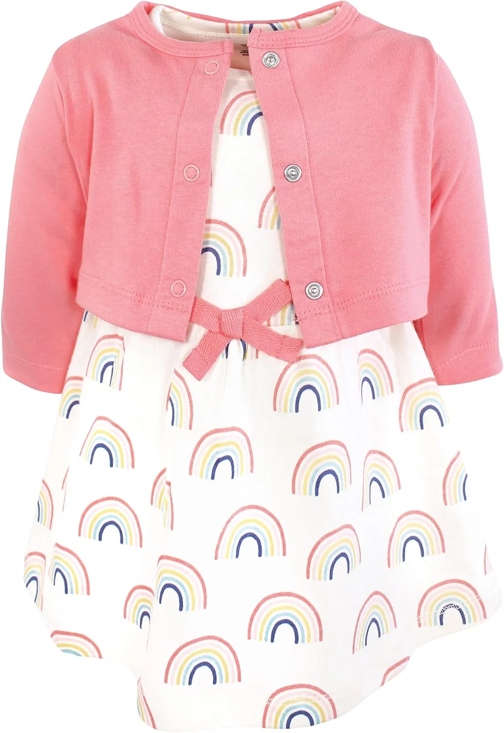 Touched by Nature Dress and Cardigan in Rainbows and Sunshine