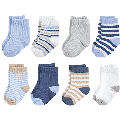 Touched by Nature Basic Casual Socks in Tan Lt. Blue