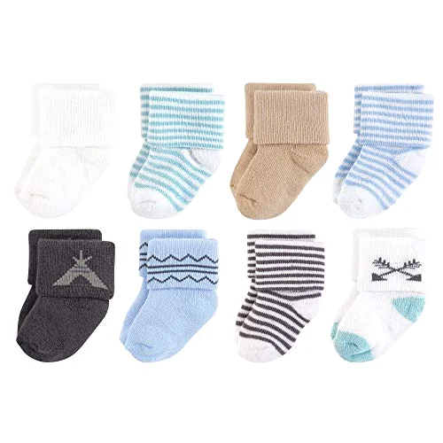 Touched by Nature Socks in Charcoal Teepee