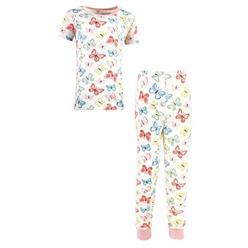 Touched by Nature child Organic Cotton Tight-fit Pajama Set in Butterflies
